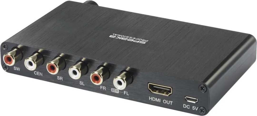 SpeaKa Professional SP-10468584 HDMI Audio Extractor - Zwart