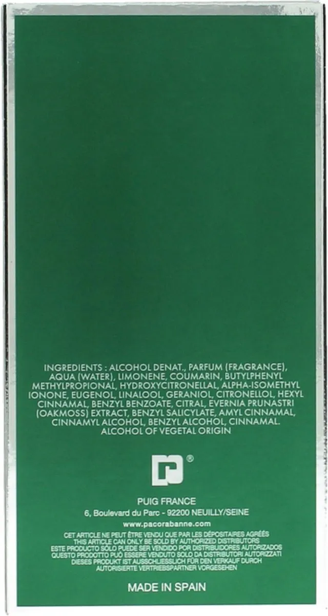 Paco Rabanne Pour Homme 100 ml - Eau de Toilette - Herenparfum