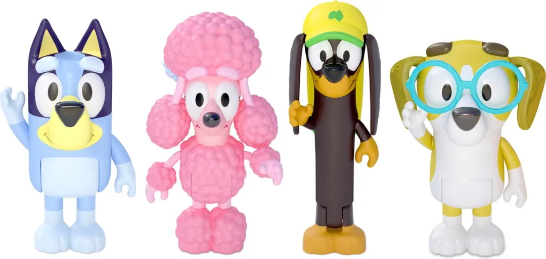 Moose Toys Bluey Speelfiguren - 4 Stuks MS13014