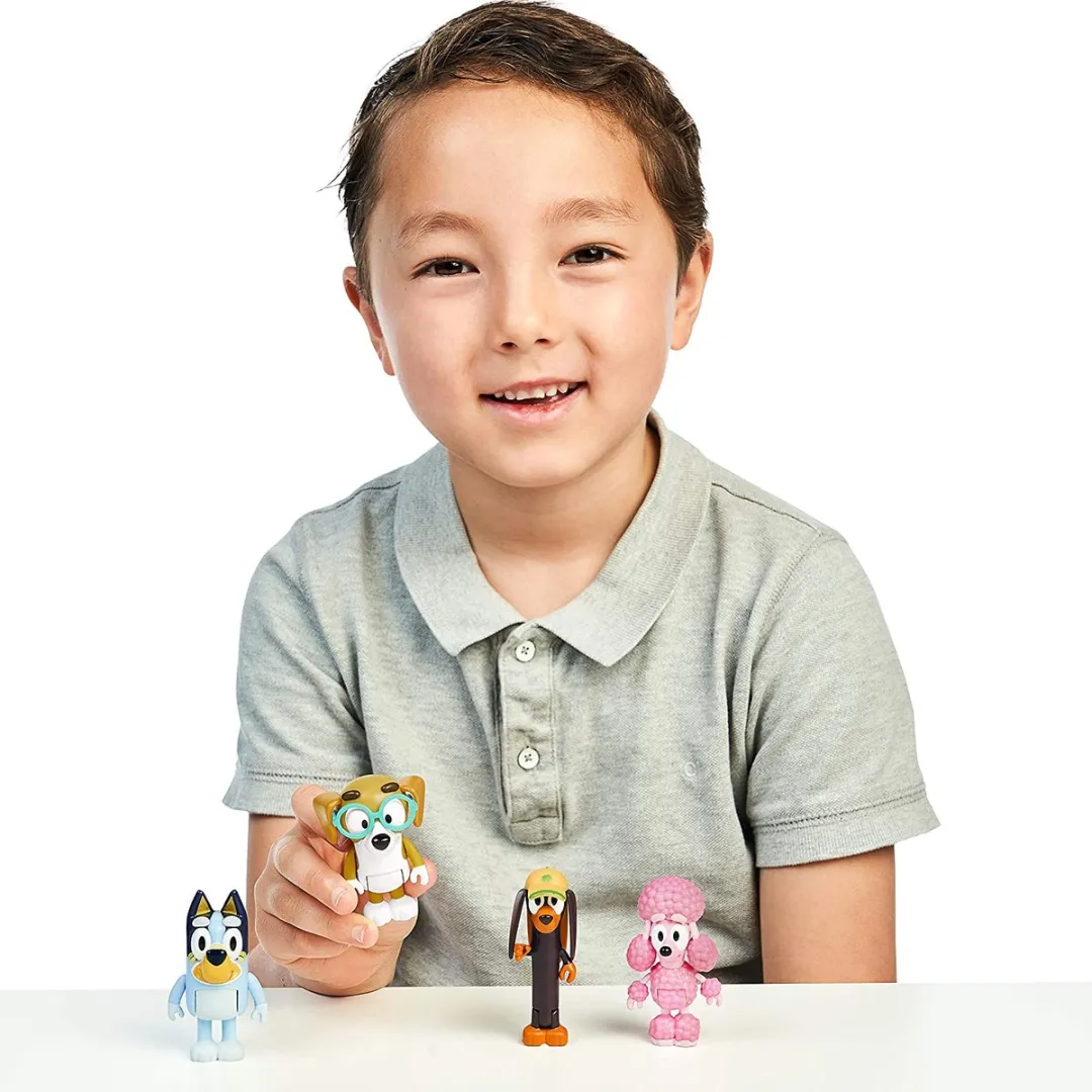 Moose Toys Bluey Speelfiguren - 4 Stuks MS13014