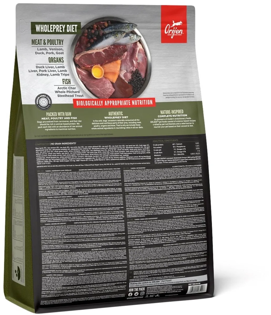 Orijen Whole Prey Tundra Hondenvoer - Geit & Zwijn 2kg