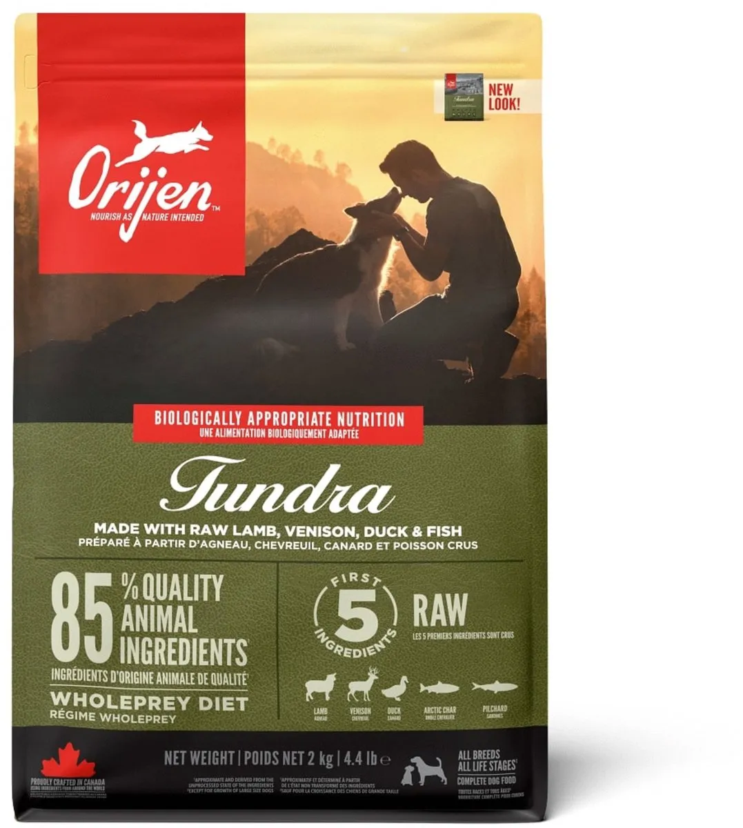 Orijen Whole Prey Tundra Hondenvoer - Geit & Zwijn 2kg