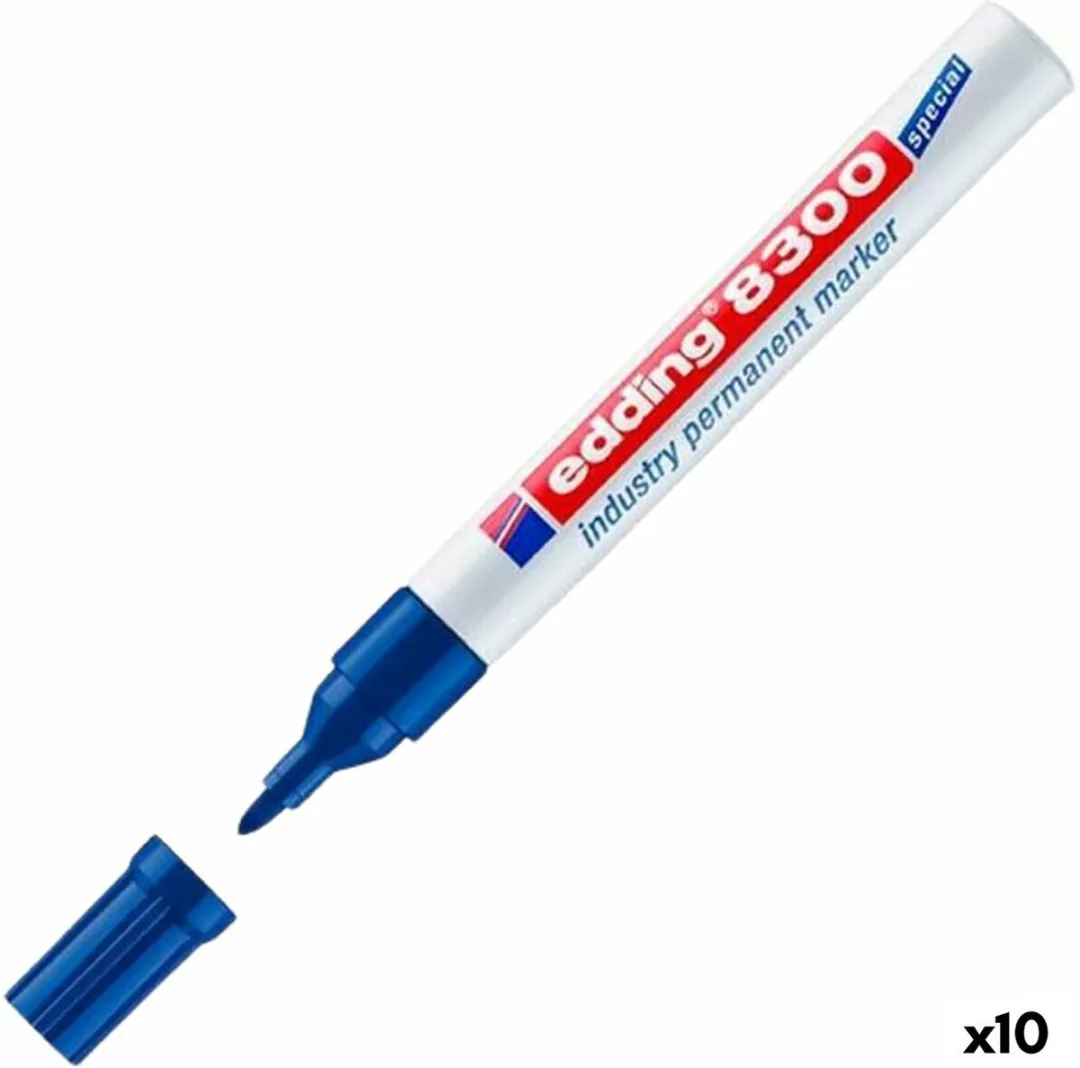 edding 8300 Blauwe Markeerstift - 10 Stuks