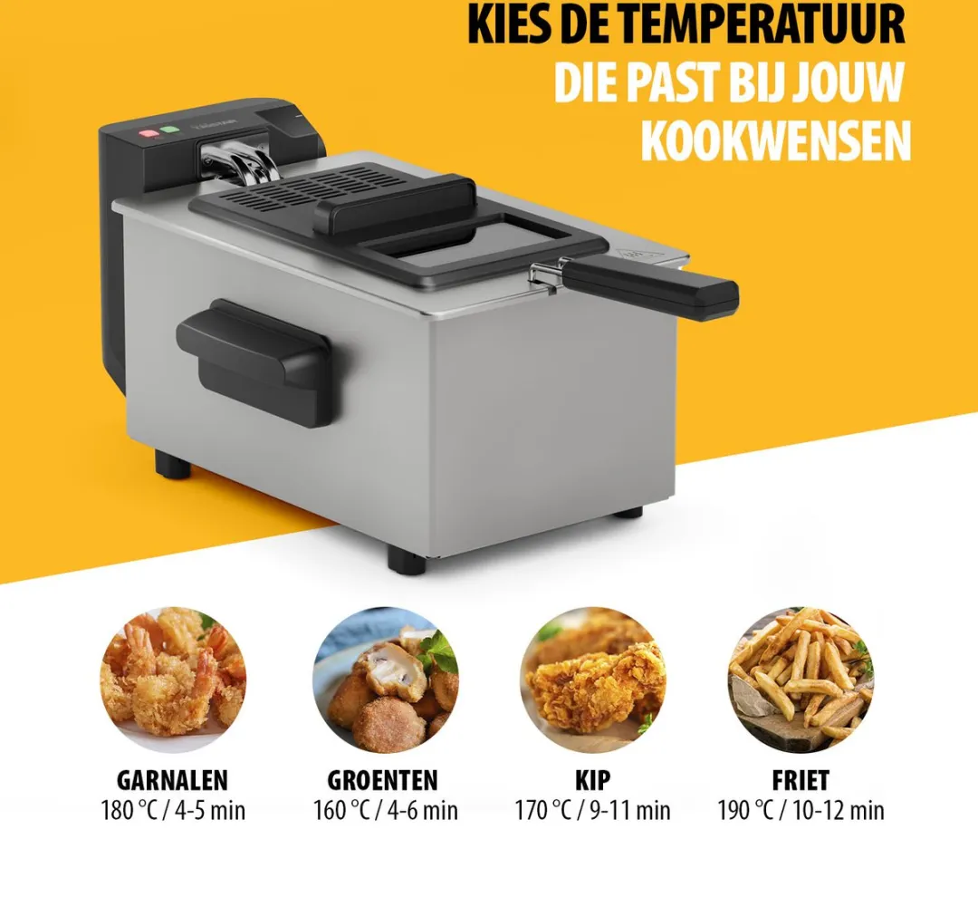 Tristar FR-9327 Frituurpan 3L - 2000W - RVS - afbeelding 6 van 6