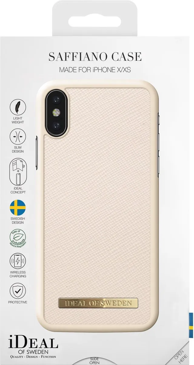 iDeal of Sweden Fashion Case Saffiano iPhone X/XS IDFCSA-IXS-128 - Beige