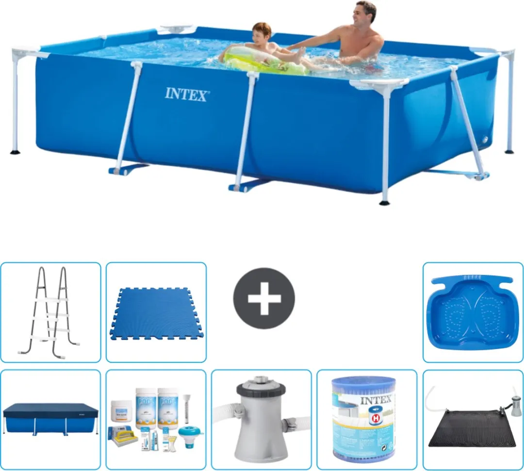 Intex Frame Zwembad 260x160cm Blauw - 2282L - MPN 28271NP-Blauw - afbeelding 2 van 6