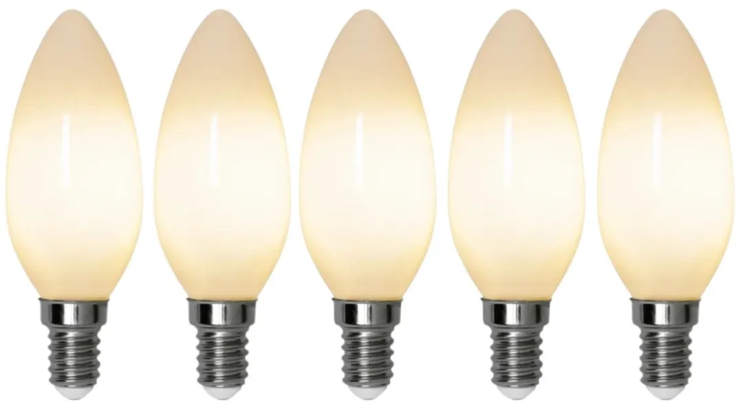 Star Trading Kaarslamp 5-Pack - 4W - Extra Warm Wit - Mat