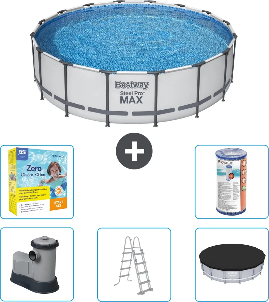 Bestway Steel Pro MAX Zwembad 488x122cm