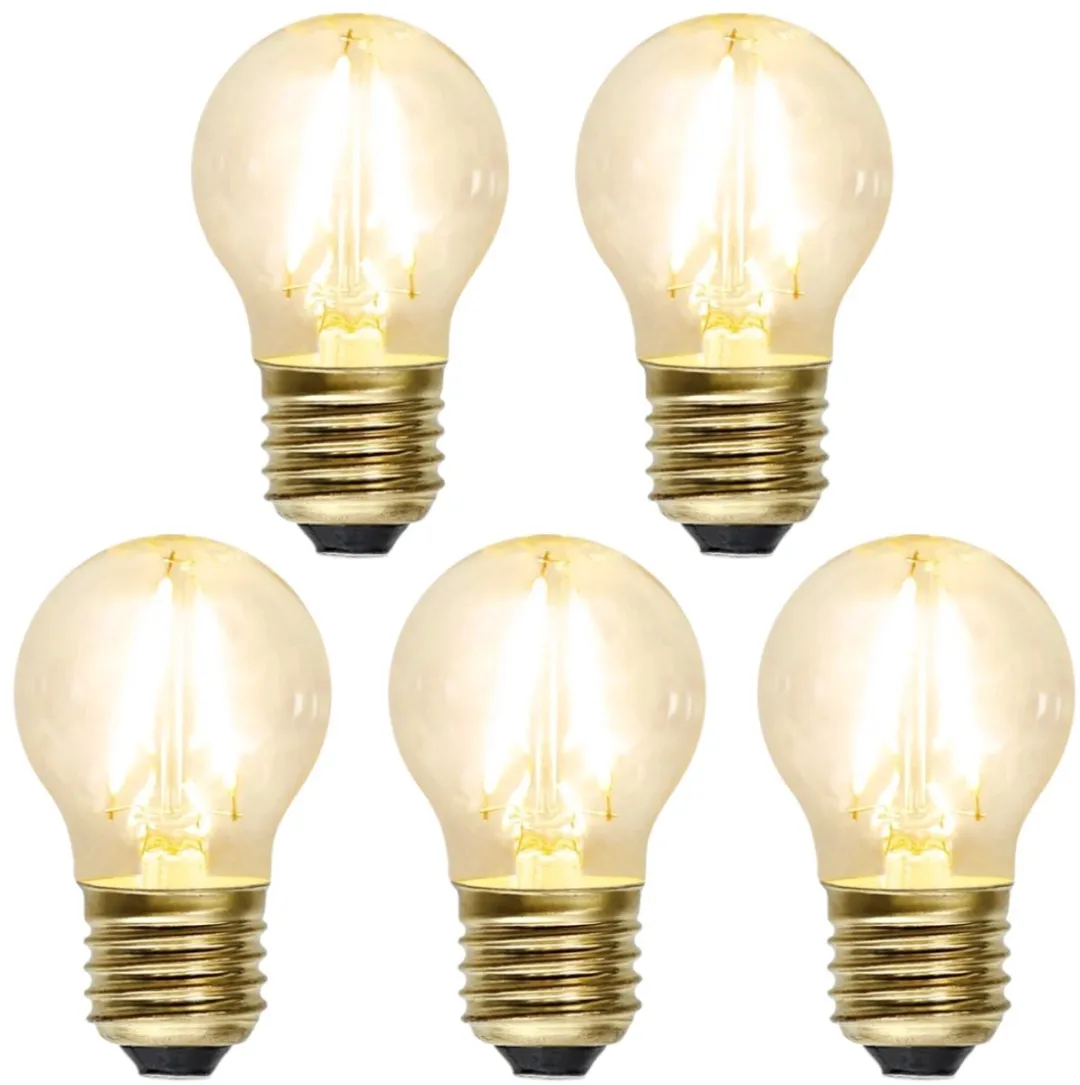 Star Trading Soft Glow Kogellamp E27 1,5W - 5 Stuks
