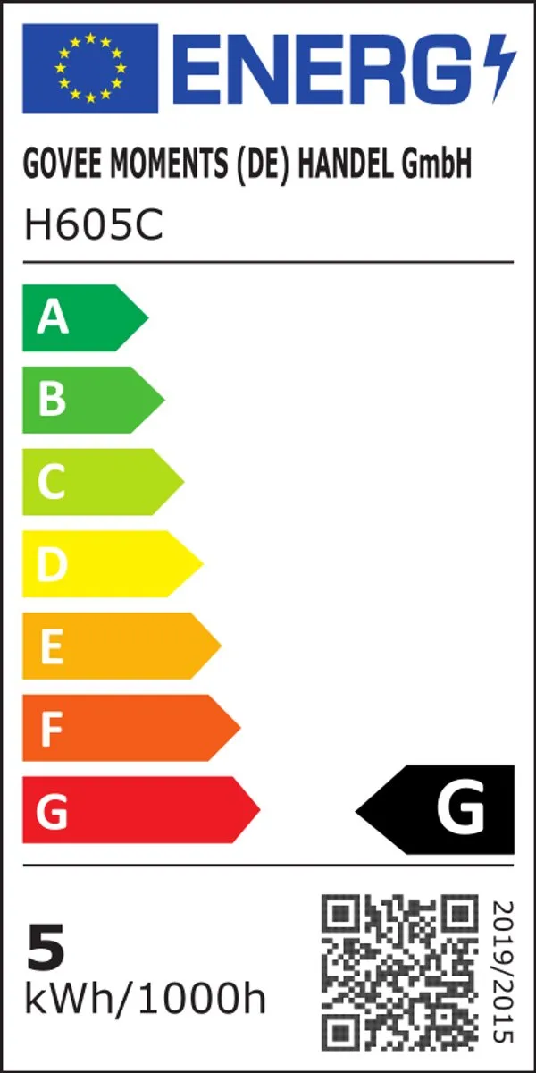 Govee TV Backlight T2 RGBWIC 55-65" - TV LED-strip - 216 LED's - Zwart
