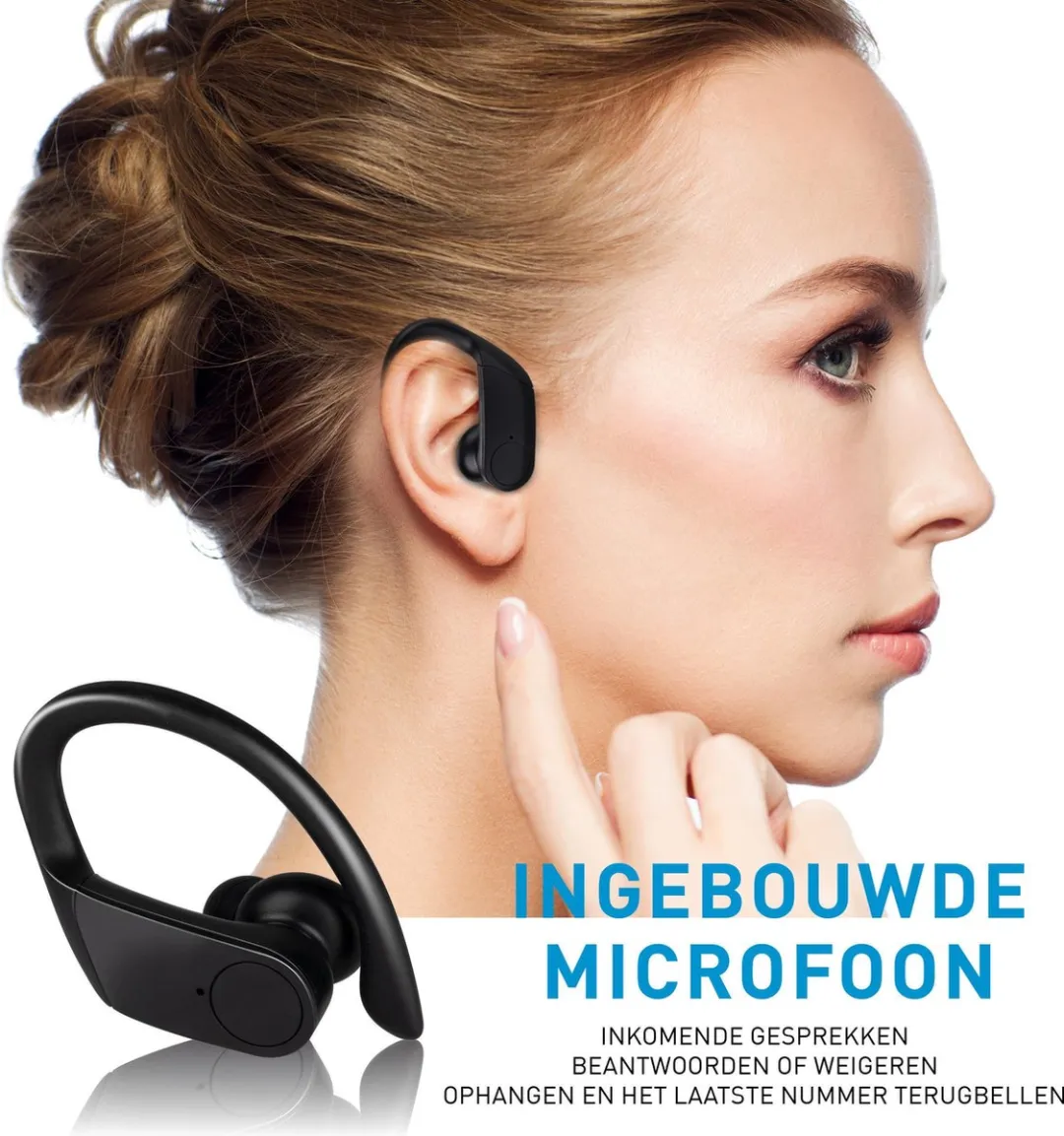 Grundig TWS Sport Draadloze Oordopjes - Zwart - afbeelding 6 van 6