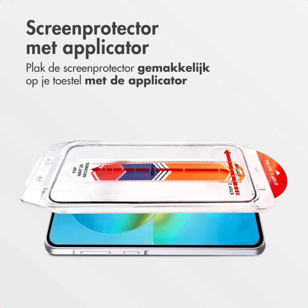 Accezz Screenprotector Samsung Galaxy A37 - Glas - Anti-dust applicator