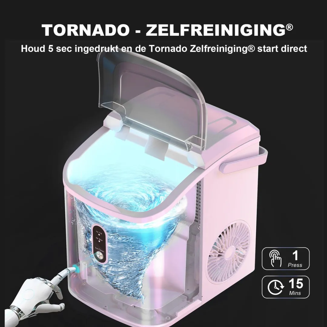 Bardi Nugget IJsblokjesmachine 1.1L - Wit - 15kg/24u