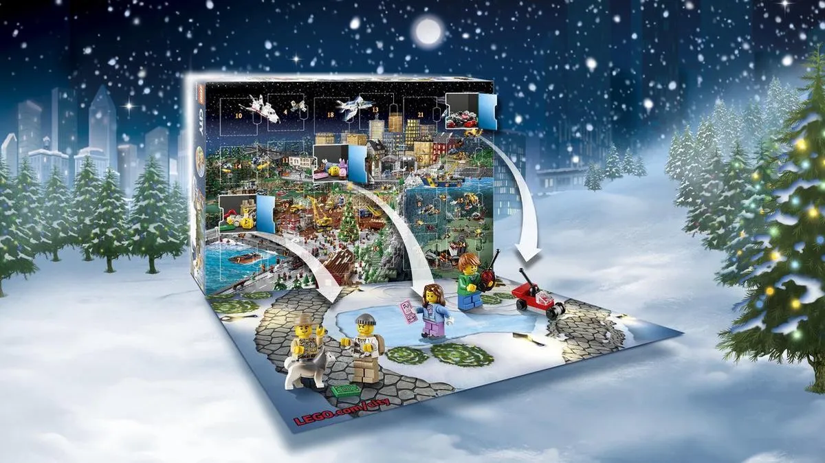 LEGO City Adventskalender 60024 - 244 Stukken - Meerkleurig