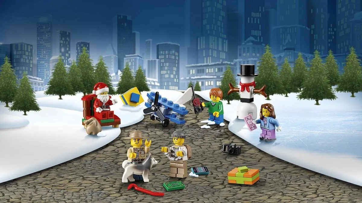 LEGO City Adventskalender 60024 - 244 Stukken - Meerkleurig