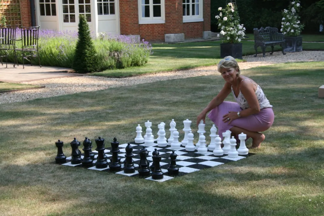 Ubergames Tuin Schaakspel Staunton - PVC UV-bestendig - 140x140cm