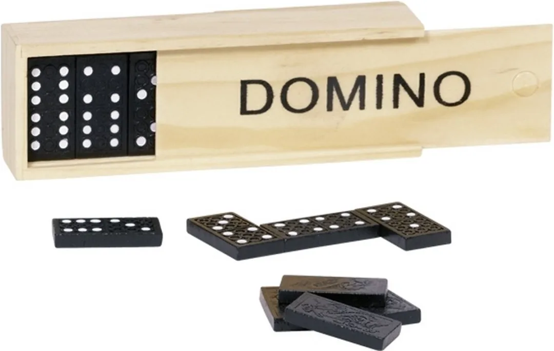 Goki Domino Spel 15449 - Houten Doos