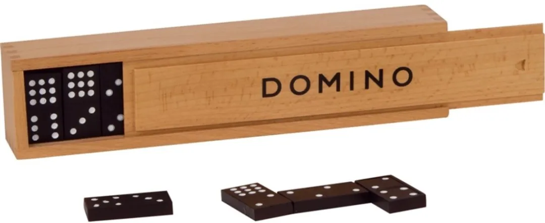 Goki Domino Spel 15449 - Houten Doos