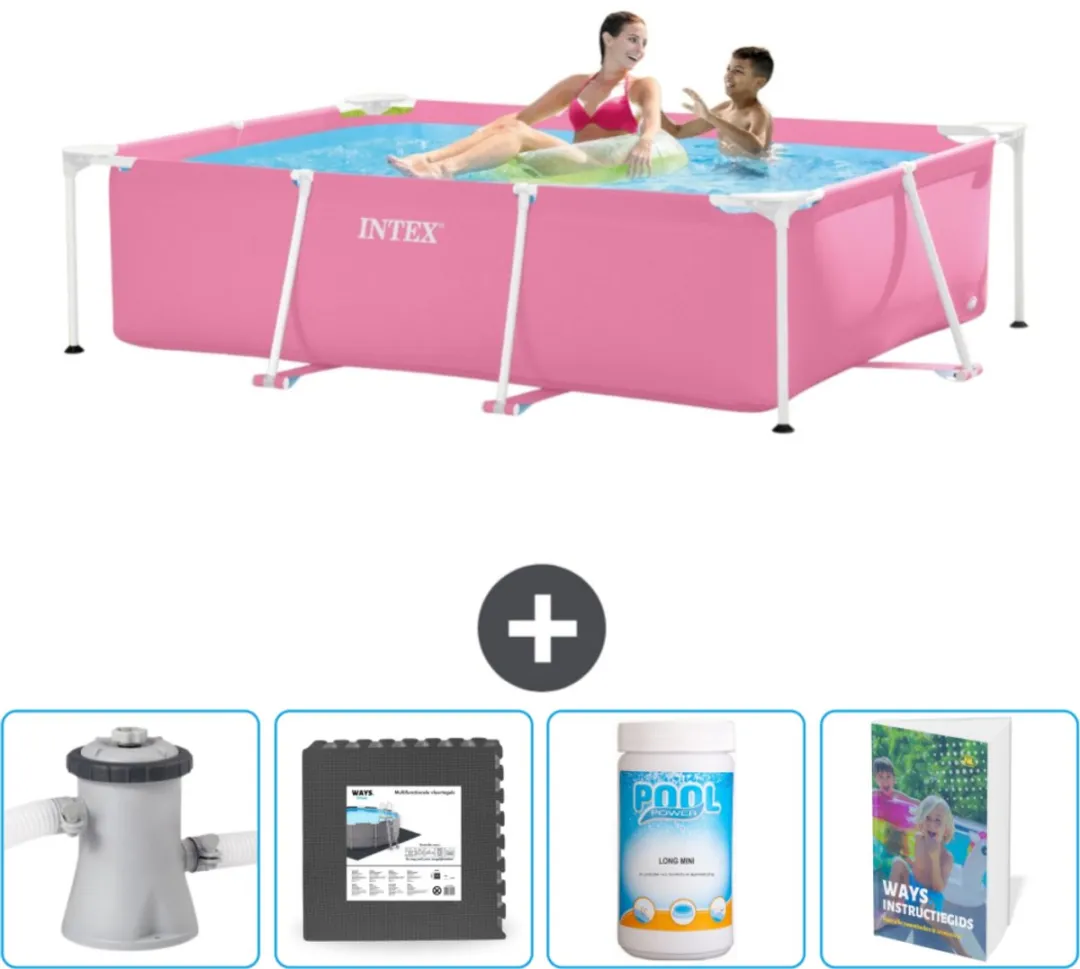 Intex Frame Zwembad 220x150x60cm Roze