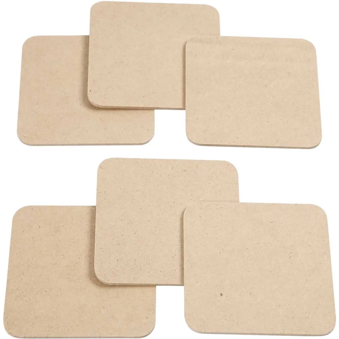 Creativ Company MDF Onderzetters 10x10cm