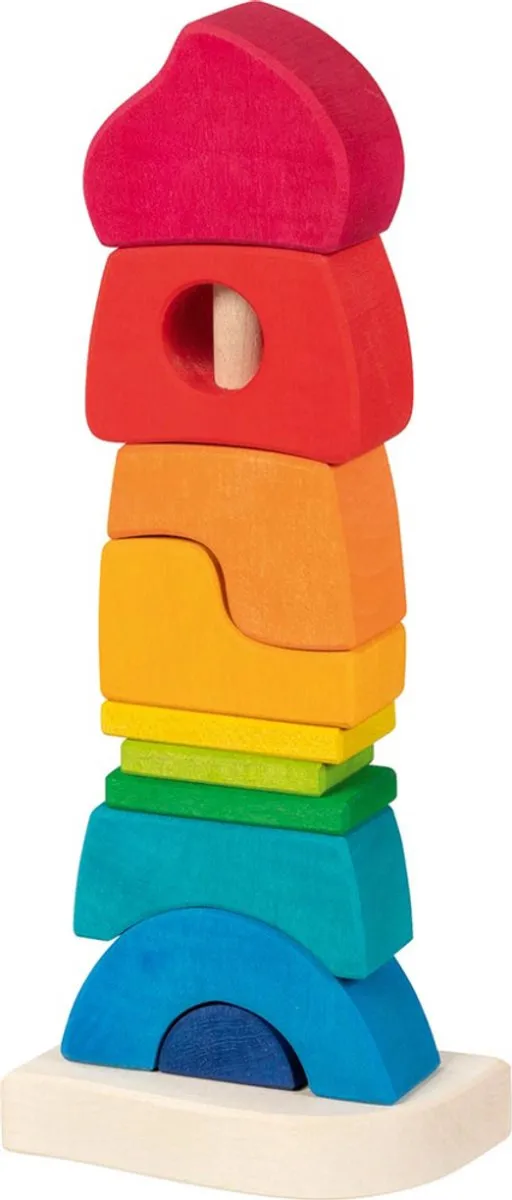 Goki Tumbling Tower Small Castle - 11 Stuks - Multicolor