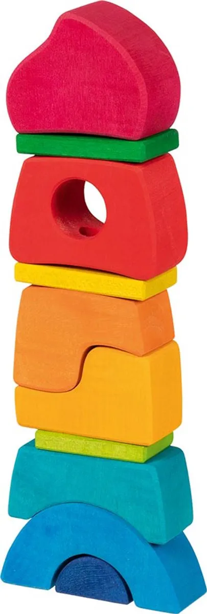 Goki Tumbling Tower Small Castle - 11 Stuks - Multicolor