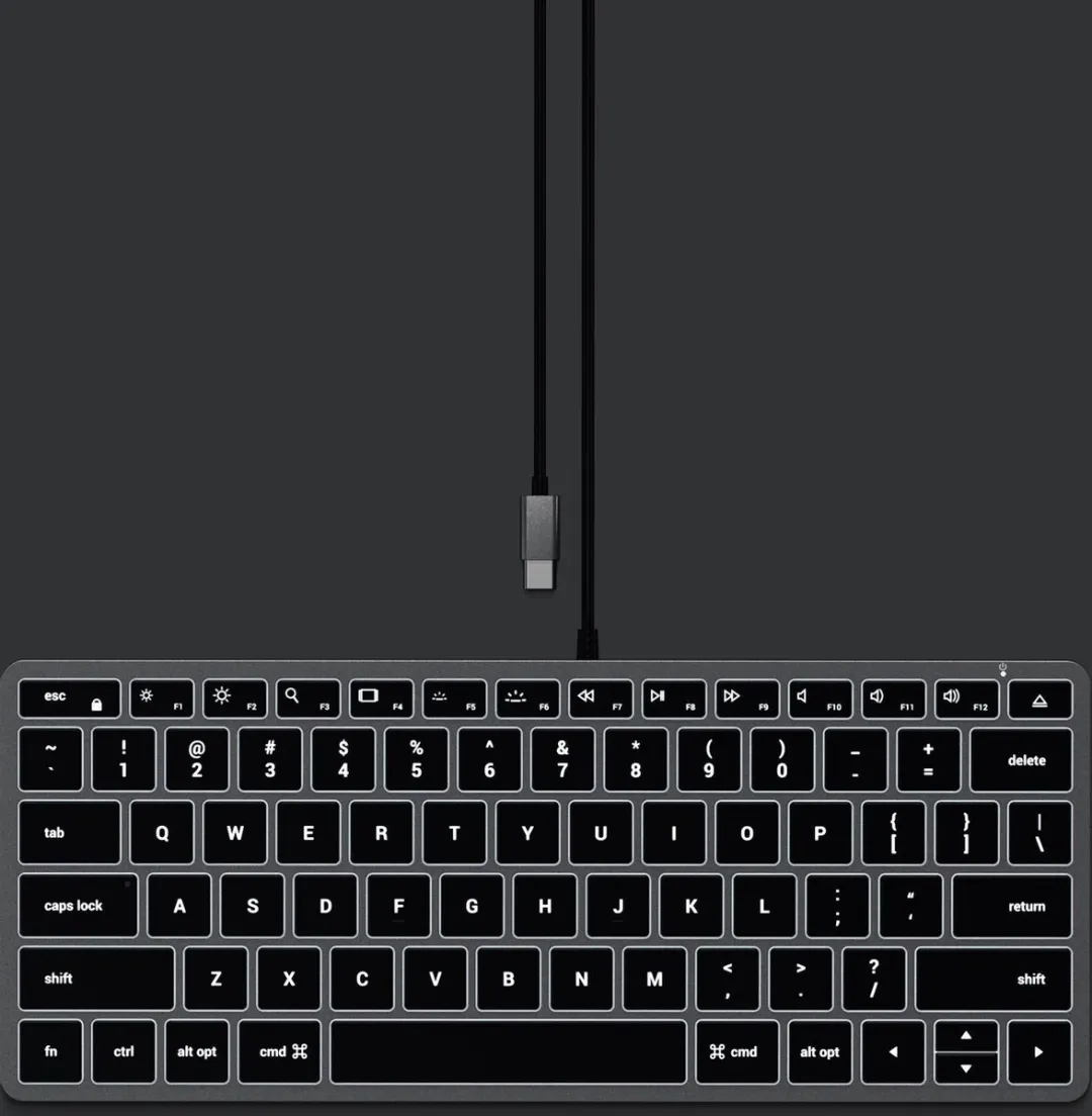 Satechi Slim W1 ST-UCSW1M USB-C Toetsenbord - Grijs