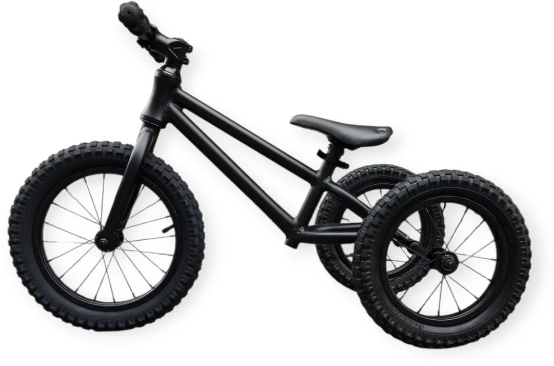 Jobber Trikebike Loopfiets 14" 3-in-1 - 4 Wielen - Trike Zwart