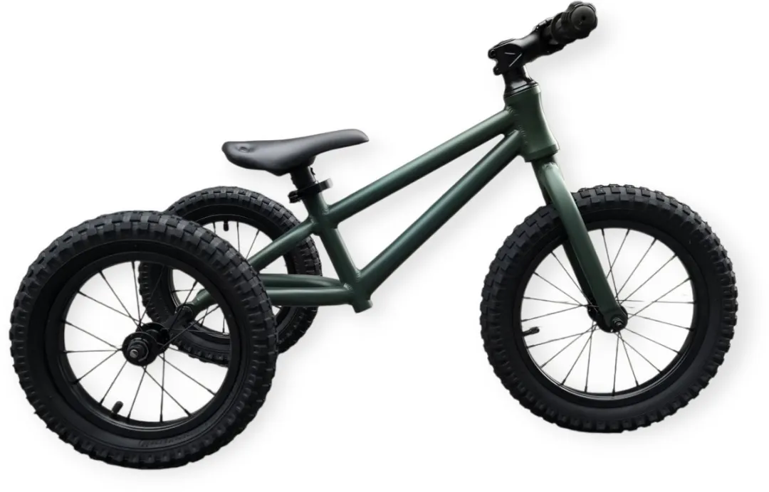 Jobber Trikebike Loopfiets 14" 3-in-1 - 4 Wielen - Trike Zwart
