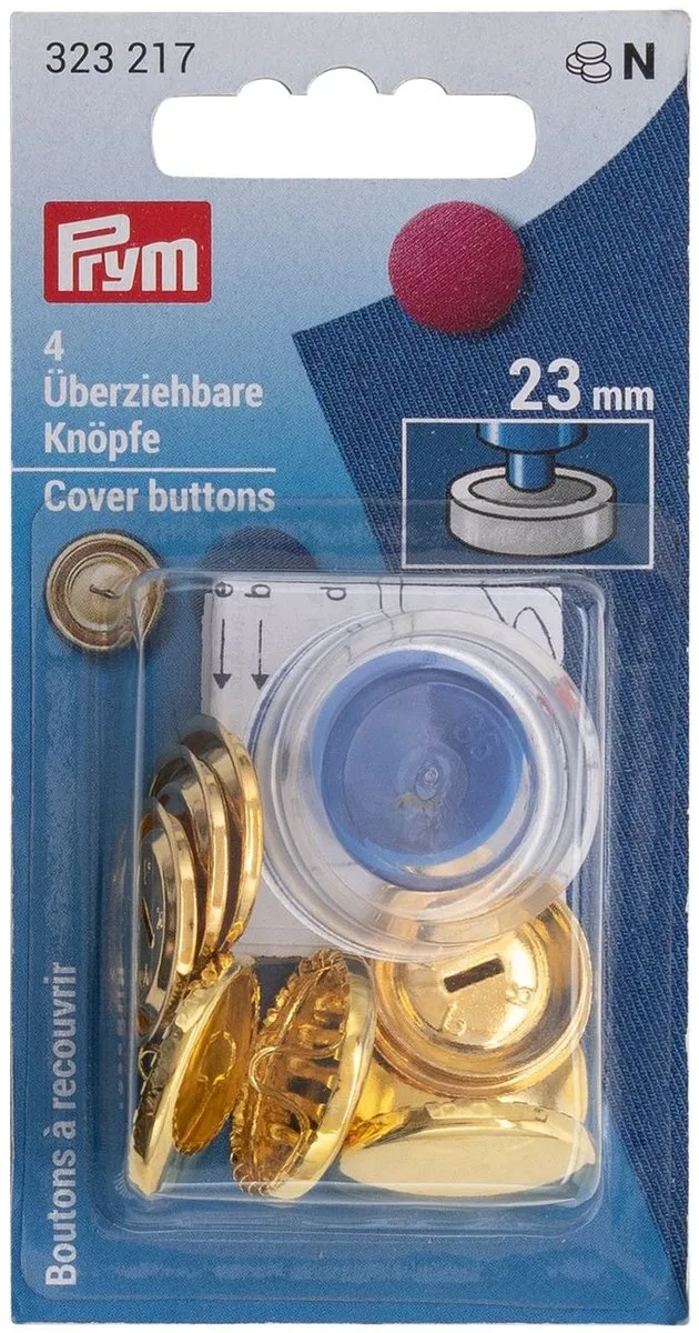 Prym Stofknopen 23mm - 4 Stuks - Gouddor