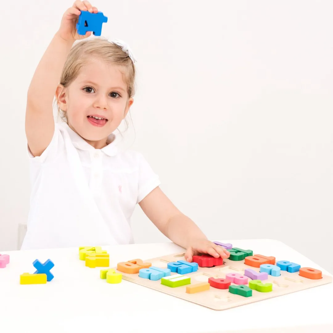 New Classic Toys Houten Cijfers & Rekentekens Puzzel 0-20 - 24 Stuks