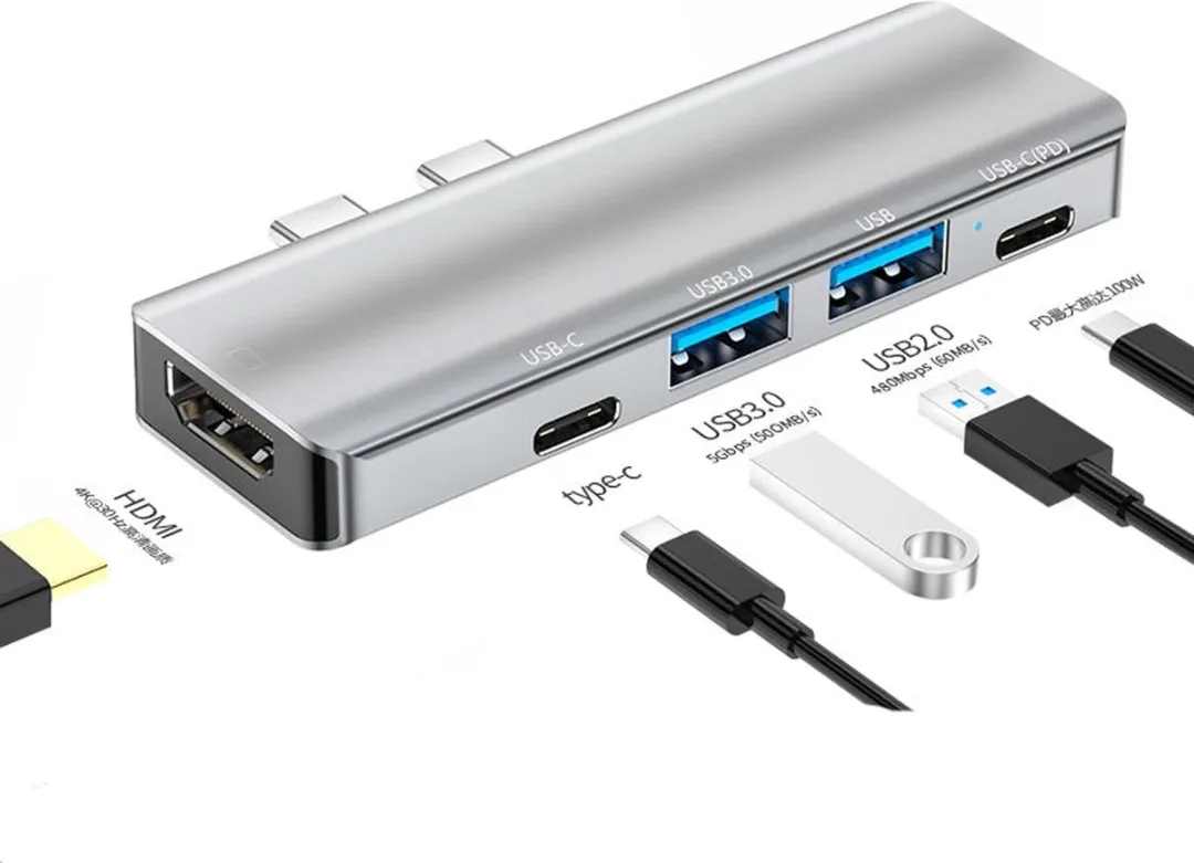 NÖRDIC DOCK-175 USB-C Dockingstation 100W PD