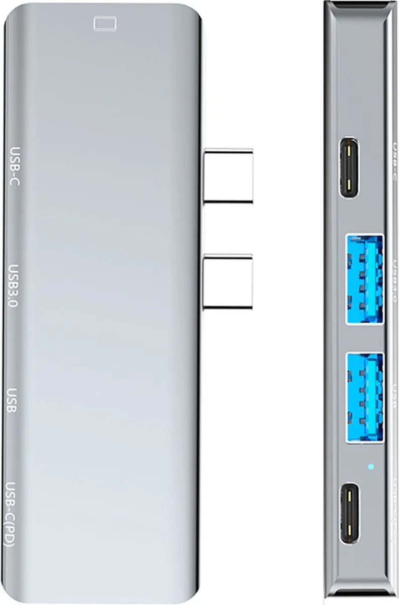 NÖRDIC DOCK-175 USB-C Dockingstation 100W PD - Grijs