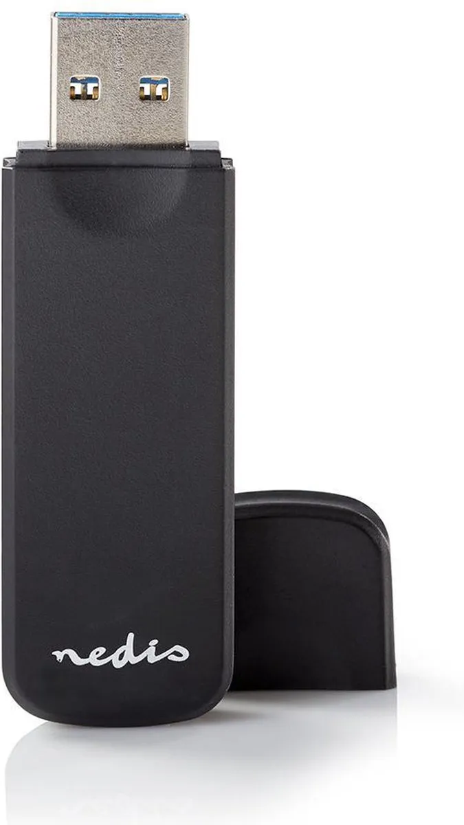 Nedis CRDRU3100 Kaartlezer - USB 3.2 Gen1 - Zwart