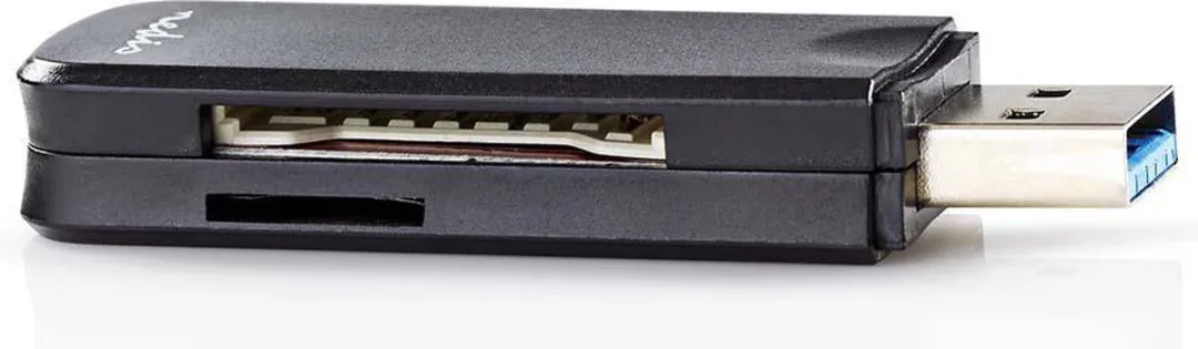 Nedis CRDRU3100 Kaartlezer - USB 3.2 Gen1 - Zwart