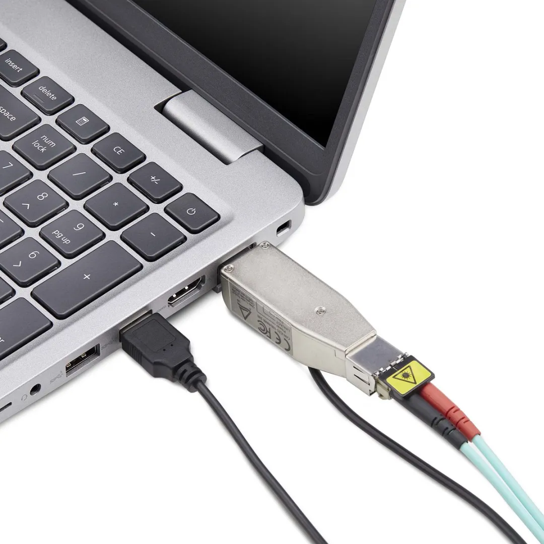 Startech D01ML55U-FIBER-MEDIA Glasvezel naar RJ45 Media Converter - USB - 10km/800m - Zwart
