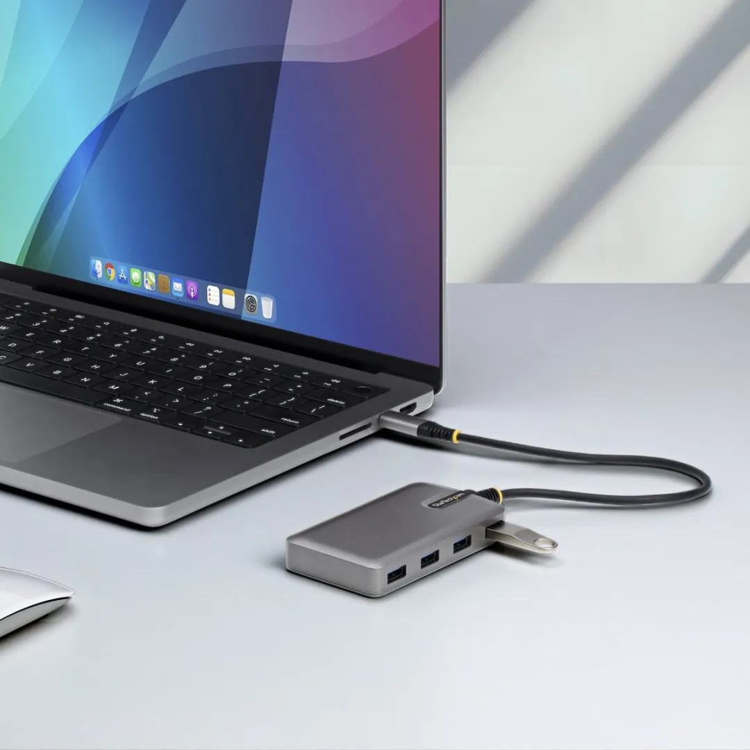 Startech 5G4AC-USB-C-HUB USB-C Hub 4x USB-A - 5Gbps Grijs - afbeelding 2 van 4