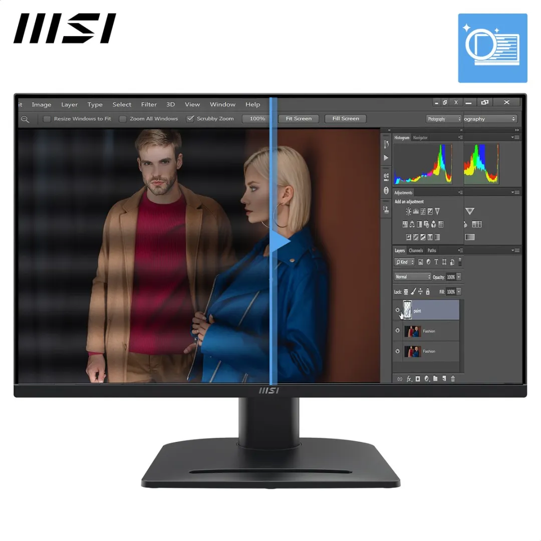 MSI PRO MP275QPG Monitor 27" - Zwart