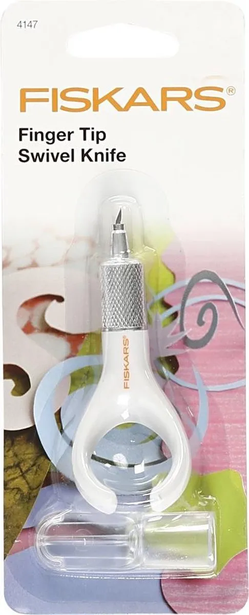 Fiskars Fingertip Draaimes - Wit - 27,8 x 7 x 2,4cm