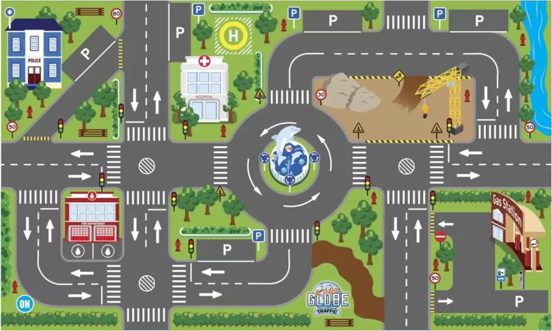 Kids Globe Speelkleed Verkeer met LED Verkeerslichten - MPN 570271 - afbeelding 6 van 6