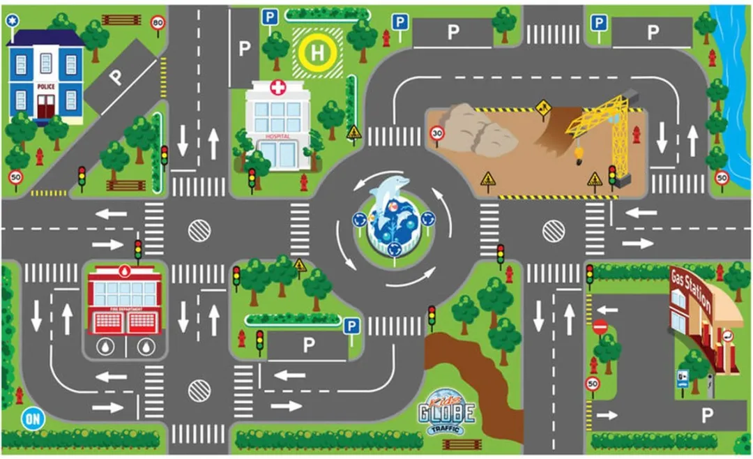 Kids Globe Speelkleed Verkeer met LED Verkeerslichten - MPN 570271