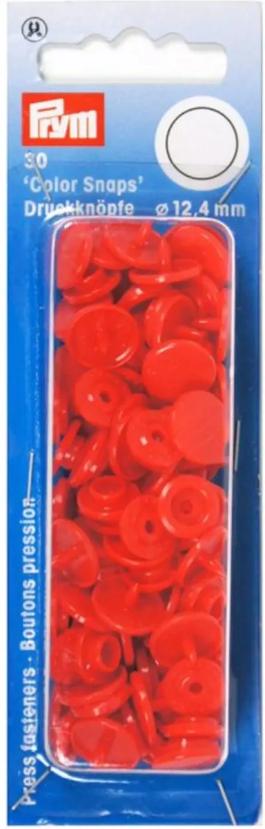 Prym Drukknoop ColorSnaps 12,4mm Lichtroze - 30 Stuks