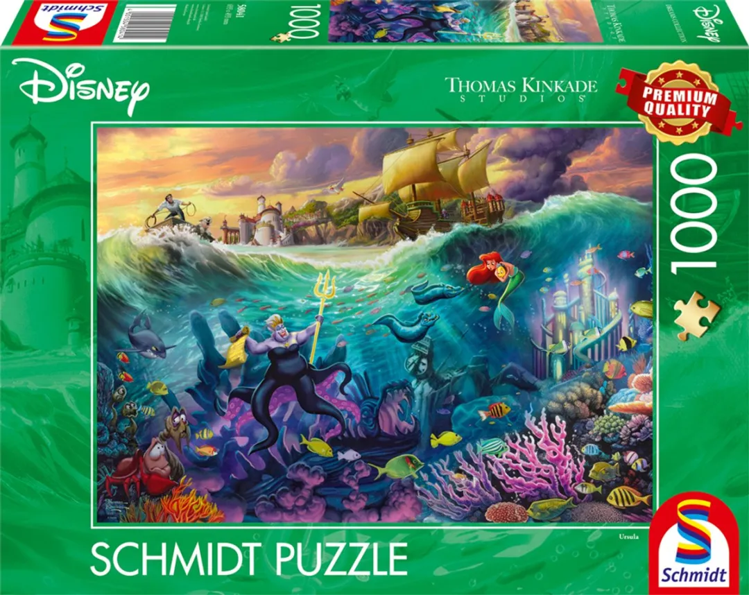 Schmidt puzzel - Thomas Kinkade Studios: Disney Dreams Collection - Ursula - 1000 stukjes