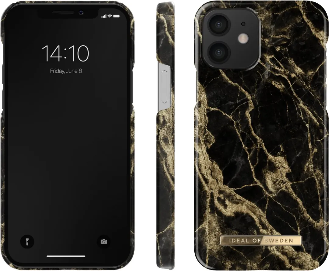 iDeal of Sweden iPhone 12/12 Pro Backcover Golden Smoke Marble