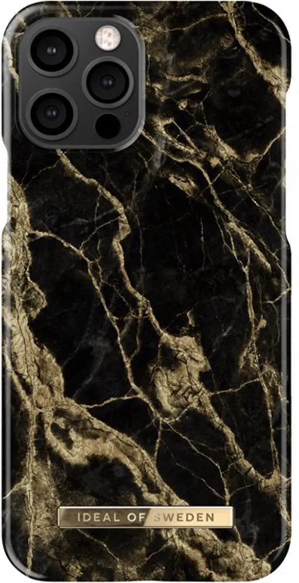 iDeal of Sweden iPhone 12/12 Pro Backcover Golden Smoke Marble