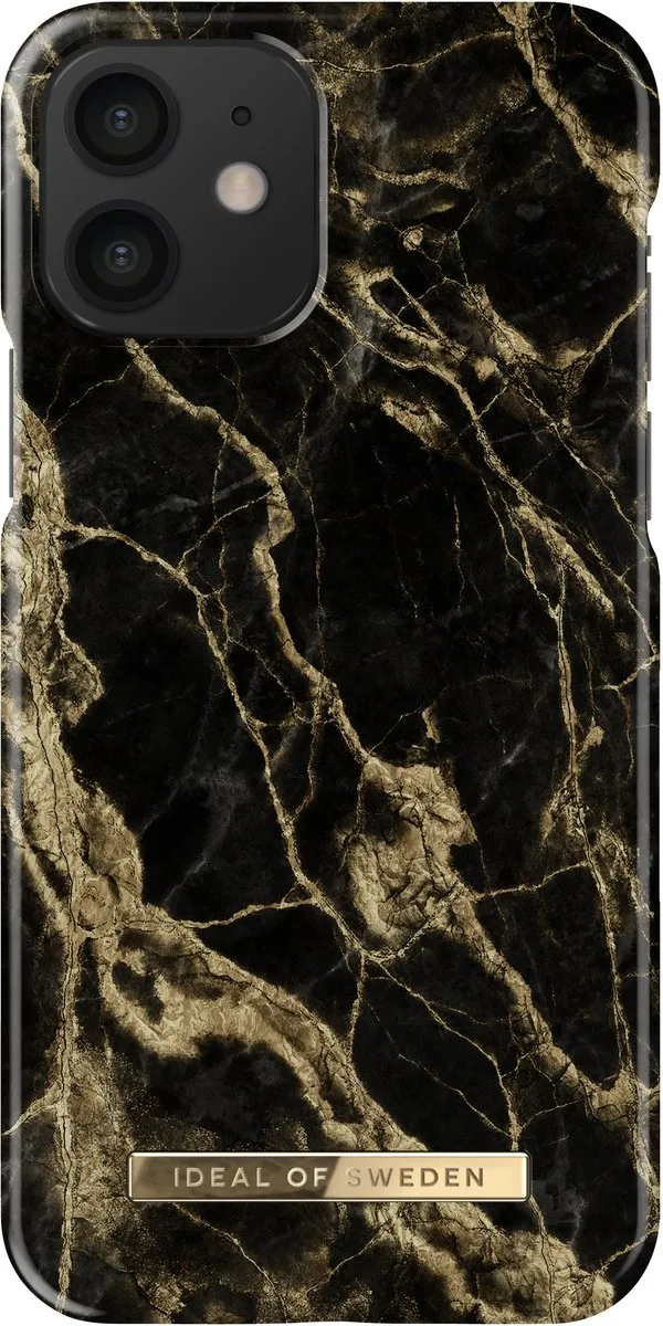 iDeal of Sweden iPhone 12/12 Pro Backcover Golden Smoke Marble