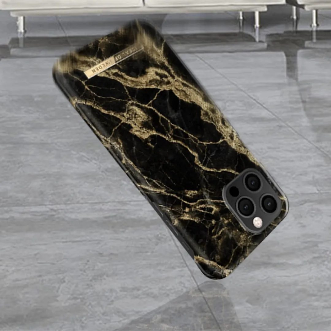 iDeal of Sweden iPhone 12/12 Pro Backcover Golden Smoke Marble