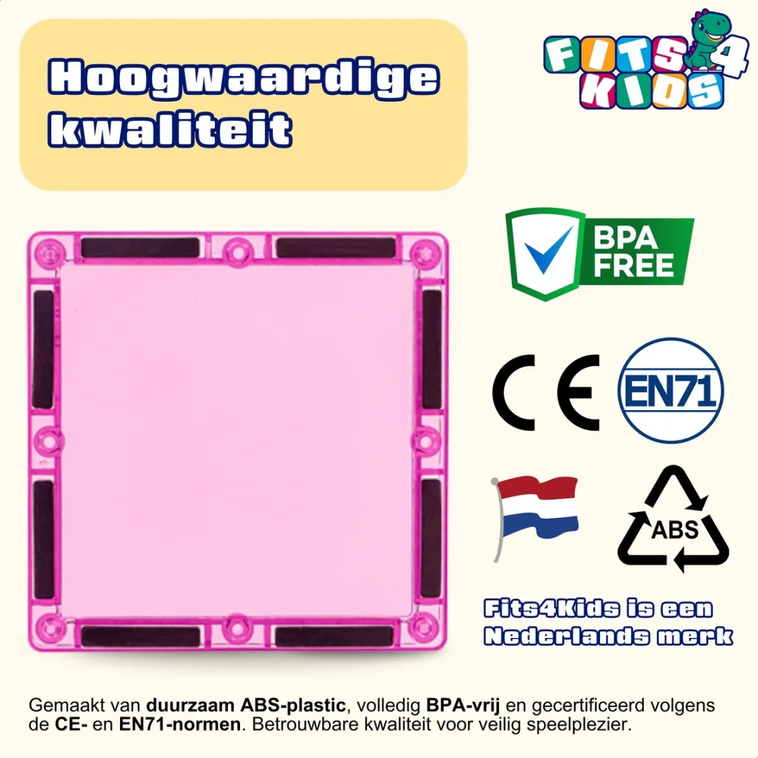 Fits4Kids Magnetic Tiles Princess Paradise 37-delig - Multicolor