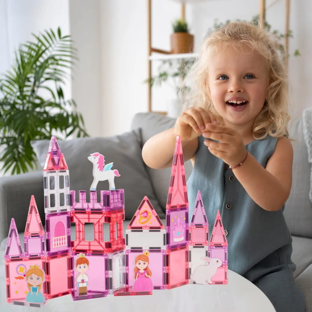 Fits4Kids Magnetic Tiles Princess Paradise 37-delig - Multicolor