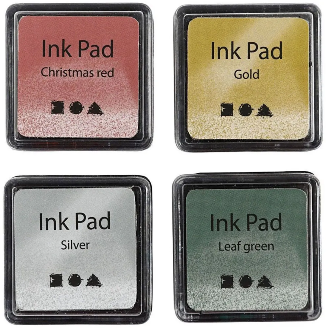 Creativ Company Stempelinkt Goud 100ml - 4 Stuks